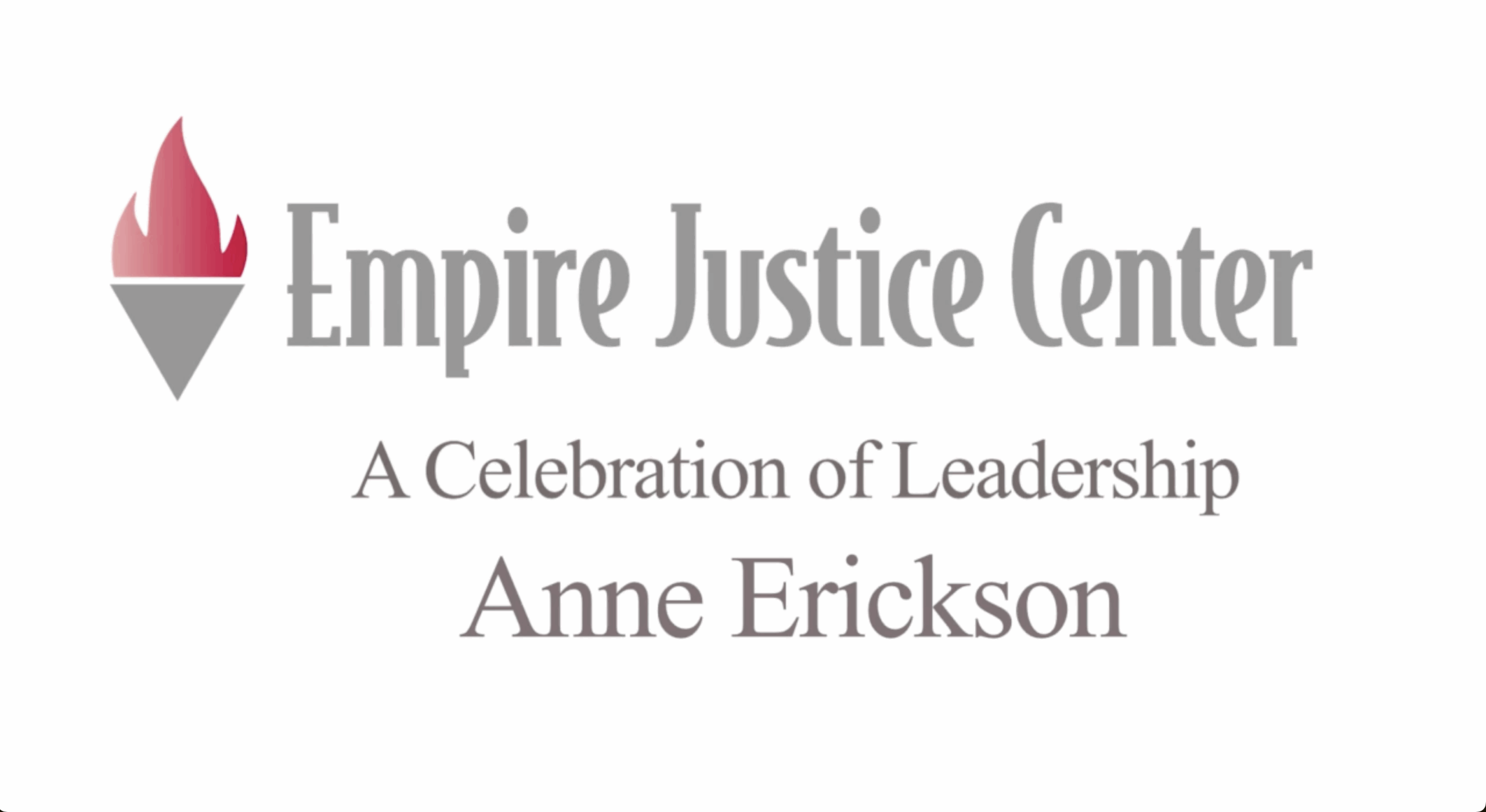 Empire Justice Center – Honoring Anne Erickson